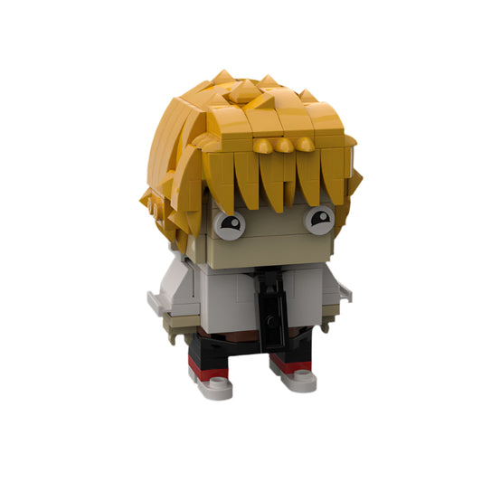 chainsawman denji brickheadz building set | moc-142167 - 1