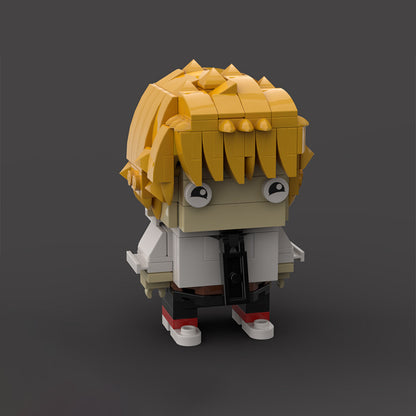 chainsawman denji brickheadz building set | moc-142167 - 3