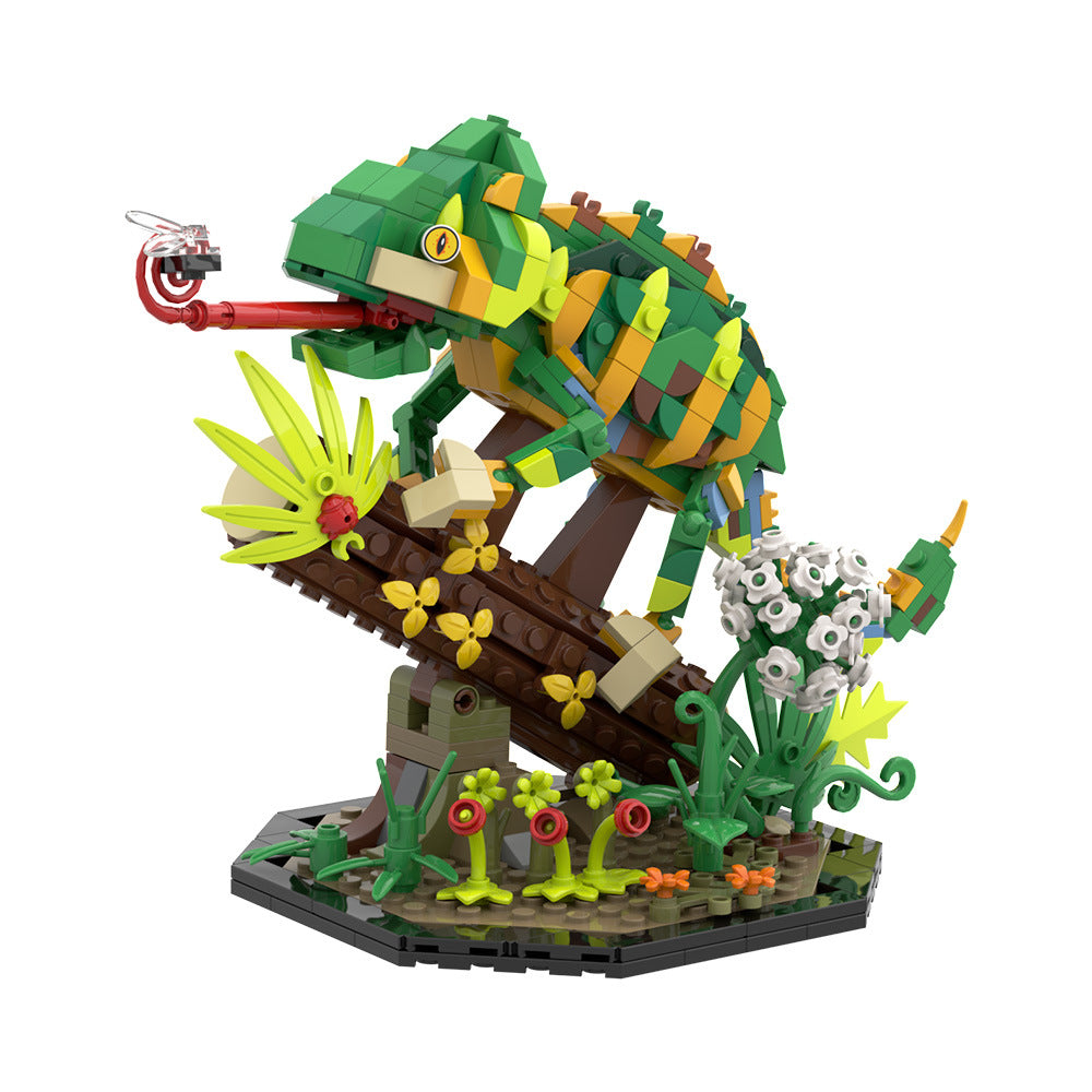 chameleon building set | reptiles | lego compatible - 3