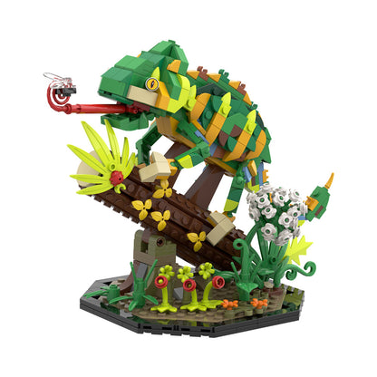 chameleon building set | reptiles | lego compatible - 3