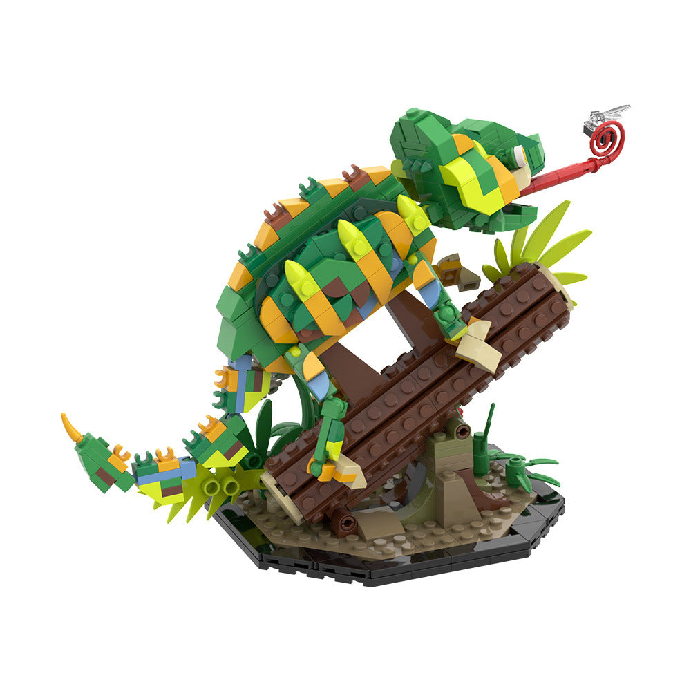 chameleon building set | reptiles | lego compatible - 4