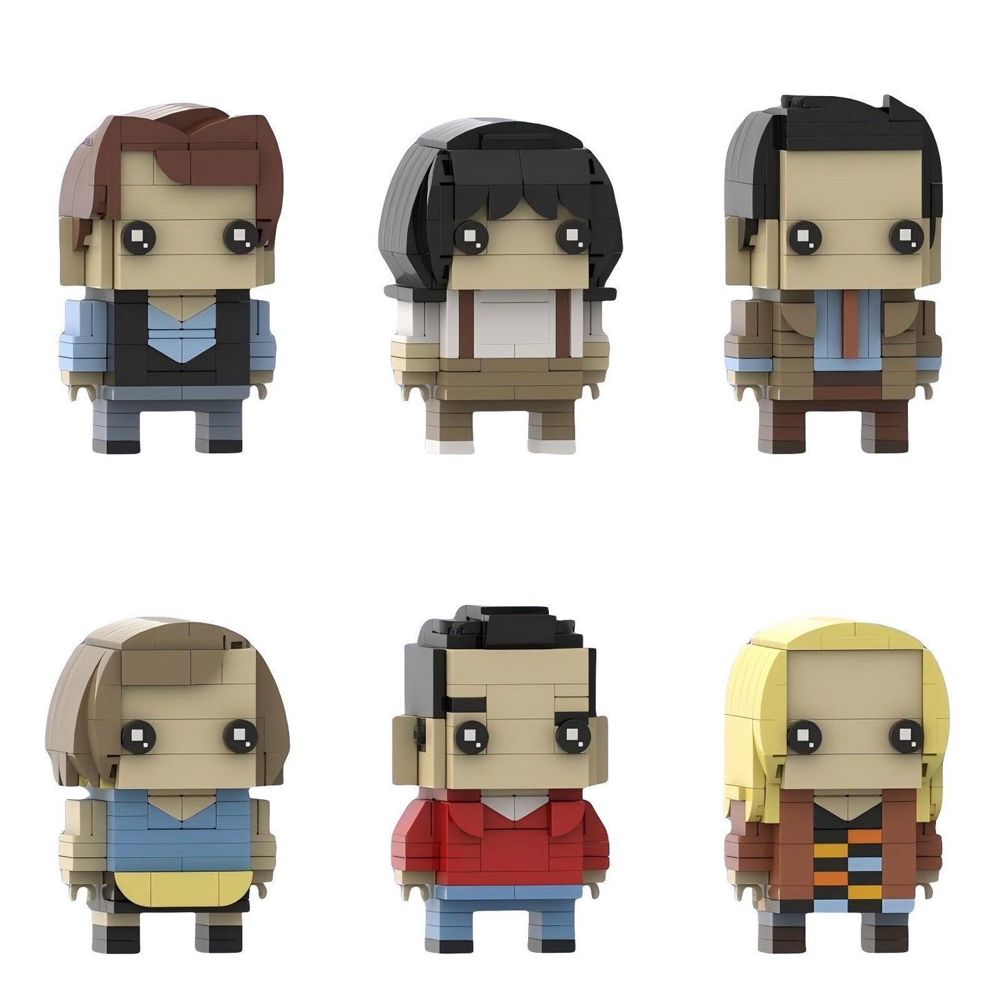 chandler bing brickheadz building kit | friends | moc-217884 - 1