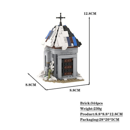 Chapel MOC Building Kit | Historic Architecture Model - 2