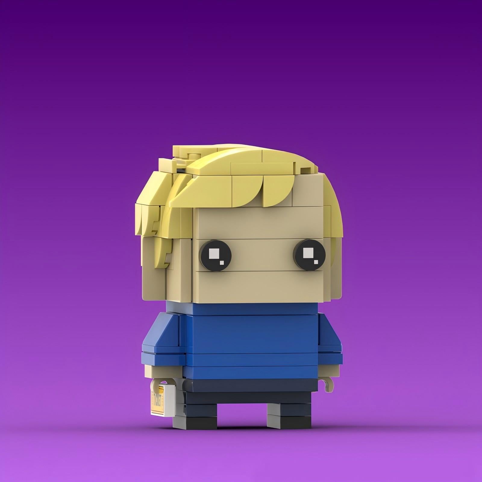 charlie bucket brickeadz building kit | willy wonka & the chocolate factory - 4