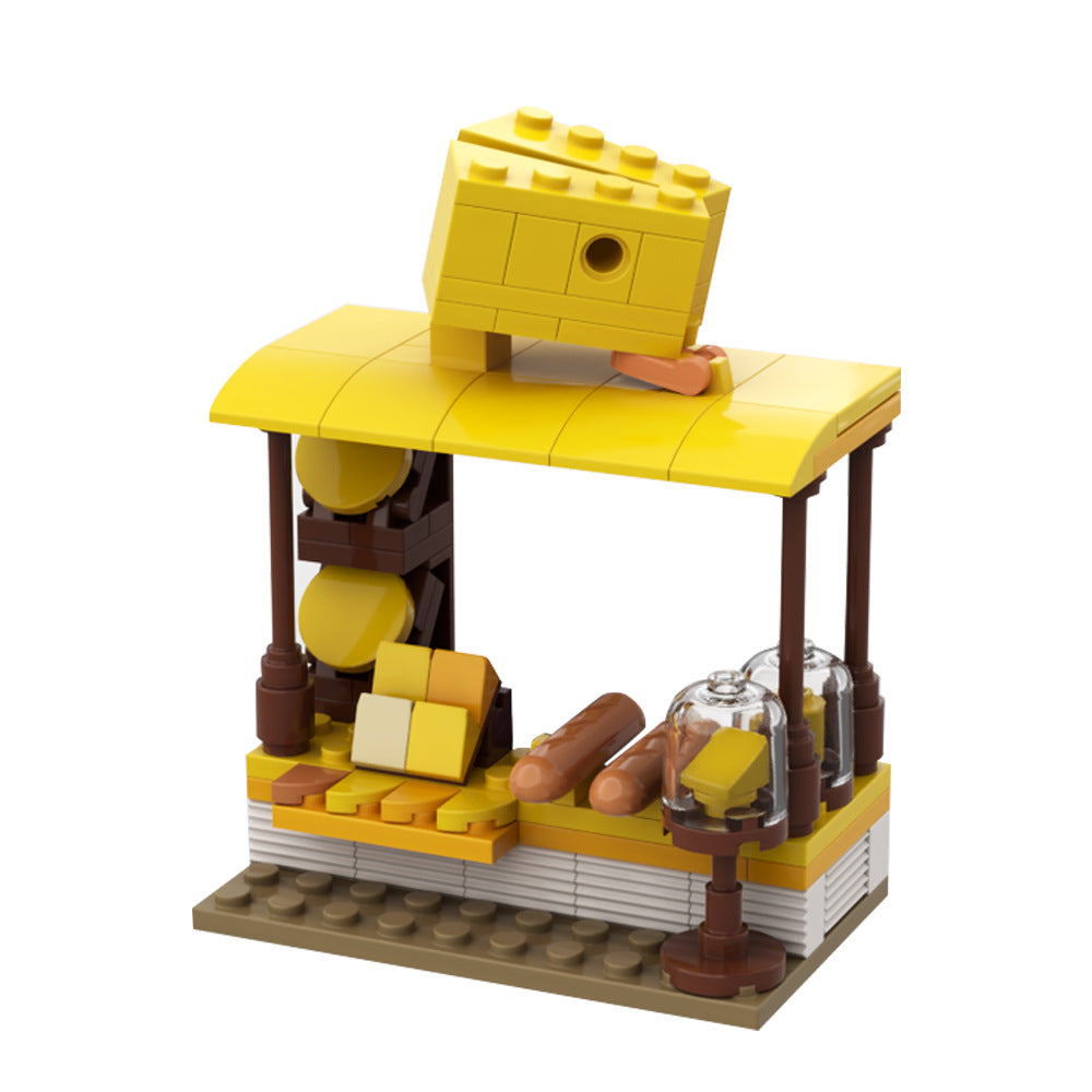 Cheese Stand Building Kit | LEGO-Compatible MOC - 1