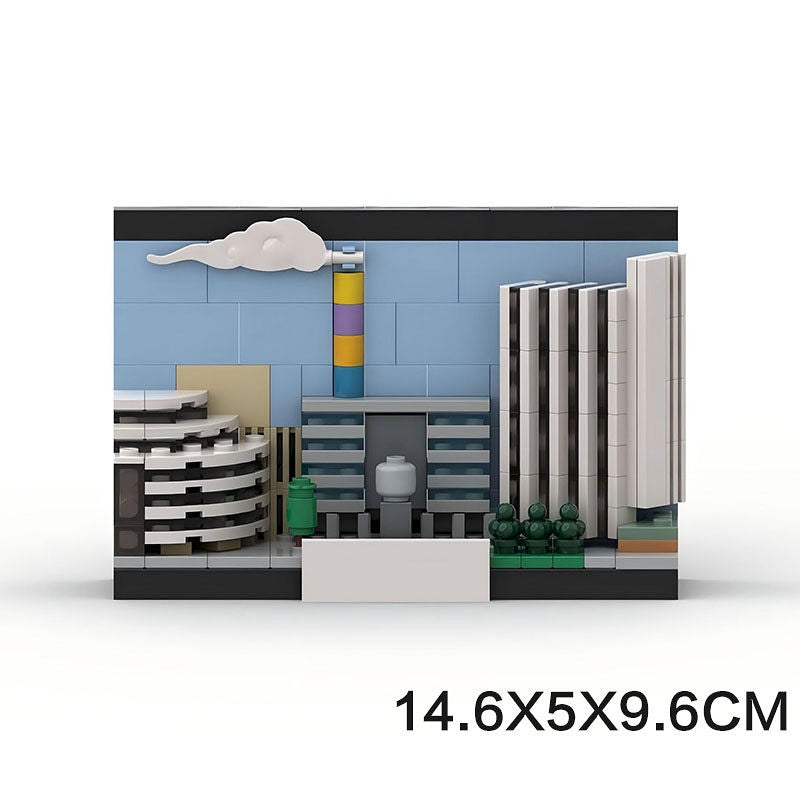 Chemnitz Germany Postcard Skyline Building Kit | LEGO-Compatible MOC - 2
