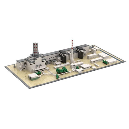 Chernobyl Power Plant MOC Building Kit | Historic Industrial Landmark Model - 1