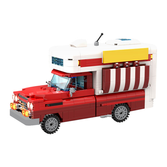 chevrolet apache food truck building set | moc-201043 - 2