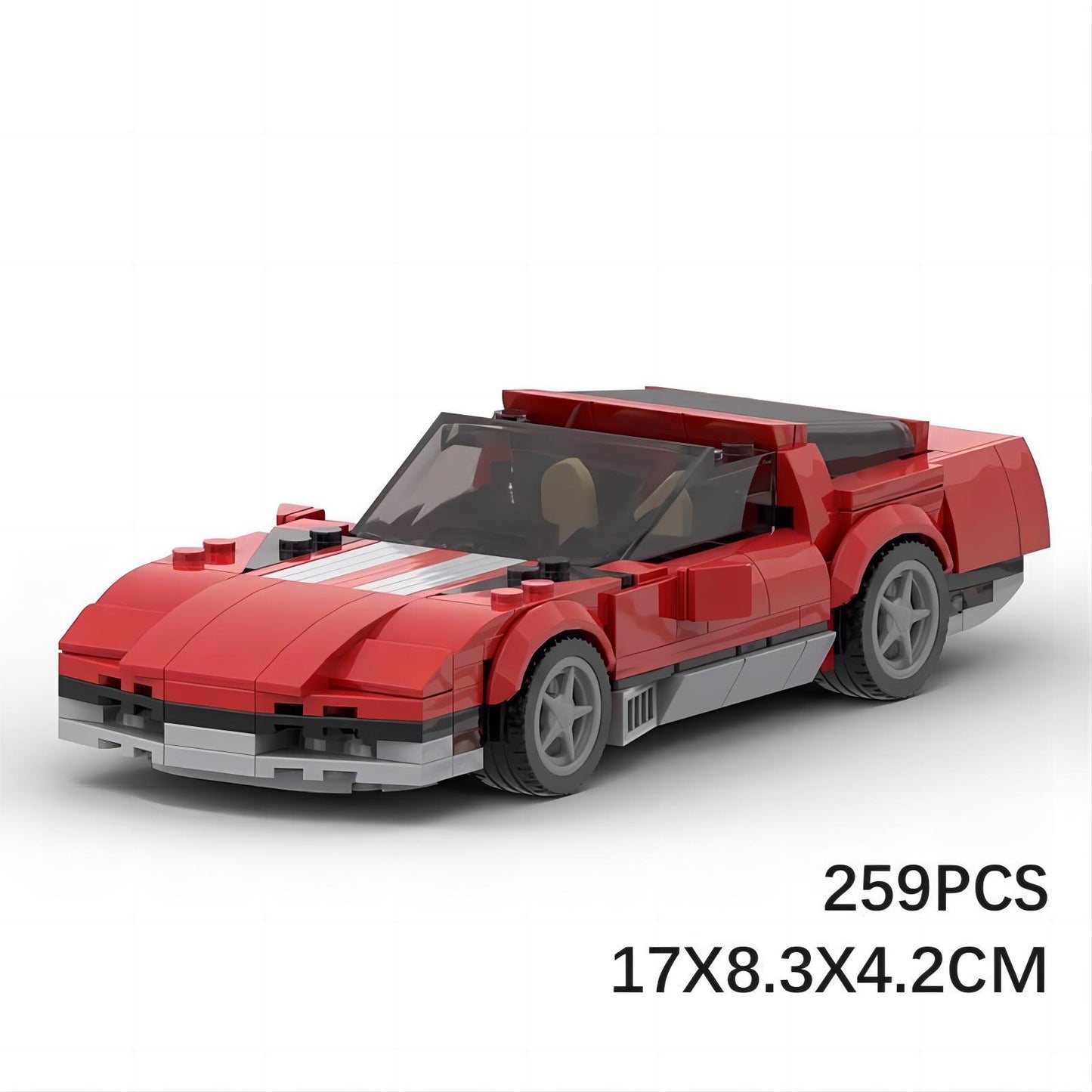 chevrolet corvette c4 matchbox version building sets | moc-95366 - 6
