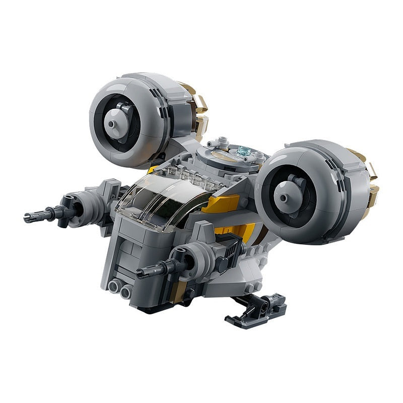 Chibi Bounty Hunter Inspired MOC Space Gunship Building Kit - 1