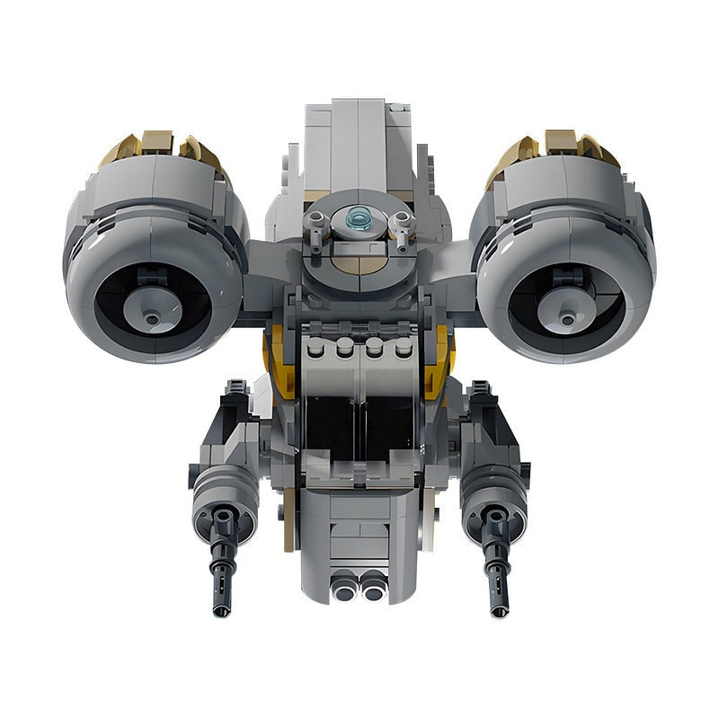 Chibi Bounty Hunter Inspired MOC Space Gunship Building Kit - 2
