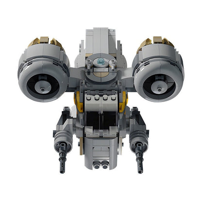 Chibi Bounty Hunter Inspired MOC Space Gunship Building Kit - 2