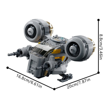Chibi Bounty Hunter Inspired MOC Space Gunship Building Kit - 4