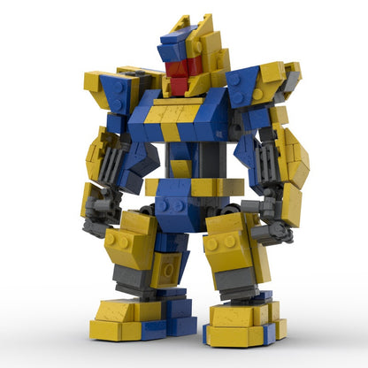 Chibi Combat Mecha MOC Building Kit | Compact Sci-Fi Mechanical Figure - 2