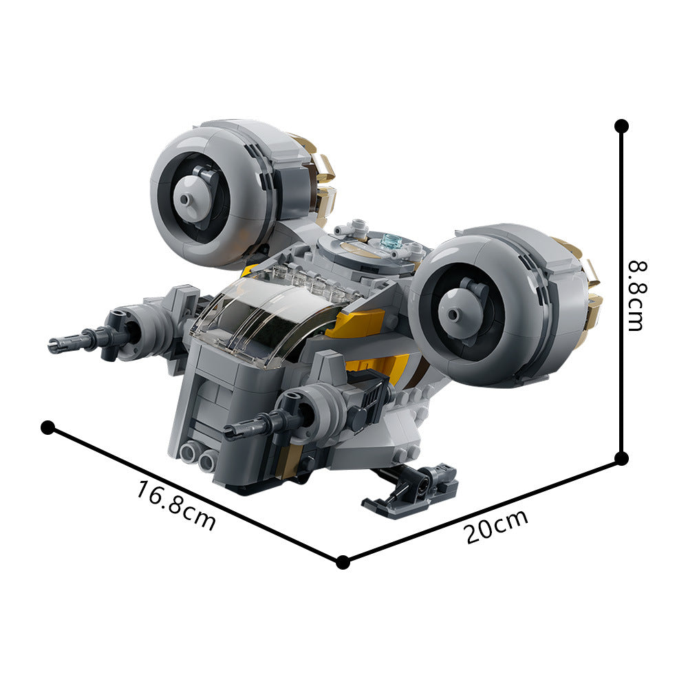 chibi razor crest building set | moc-207735 - 4