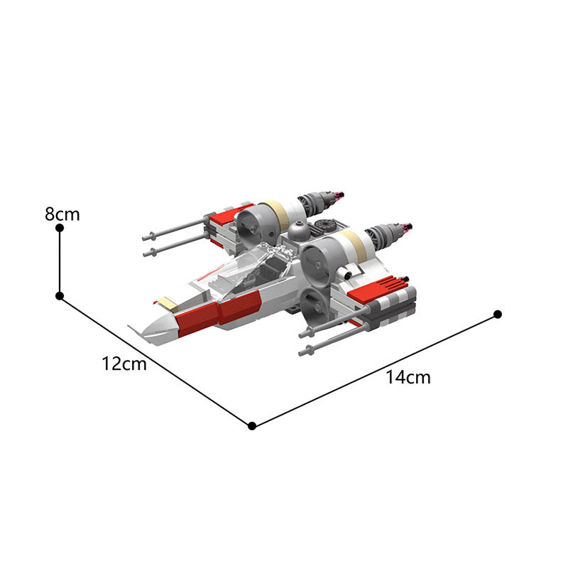 chibi x-wing t65 building set | star wars | moc-41925 - 2