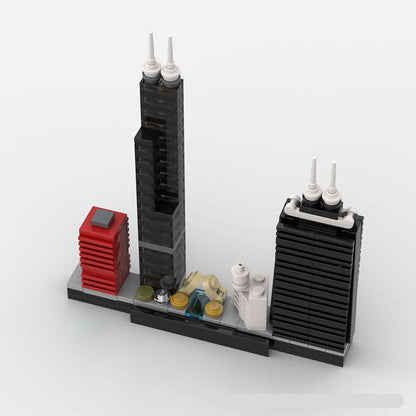 Chicago Skyline Building Kit | LEGO-Compatible MOC - 4