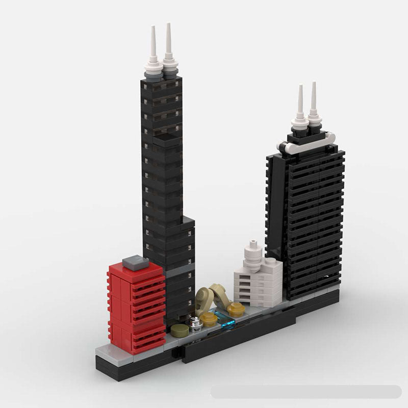 chicago skyline building set | moc-41250 - 2
