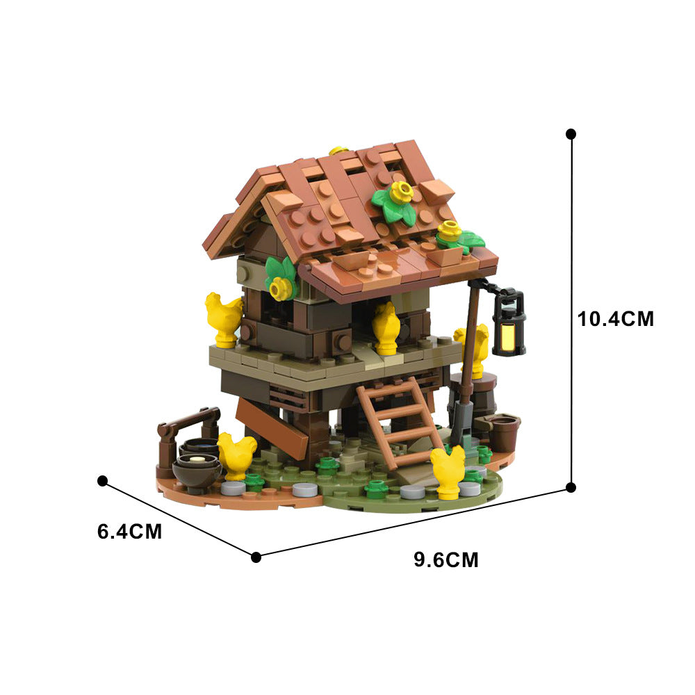 chicken coop building set | moc-152603 - 3