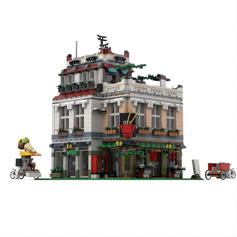 Chinatown Office MOC Urban Modular Architecture Building Kit - 2