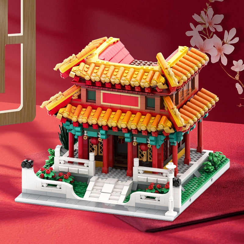 Chinese Temple Modular Building Kit | LEGO-Compatible MOC - 1