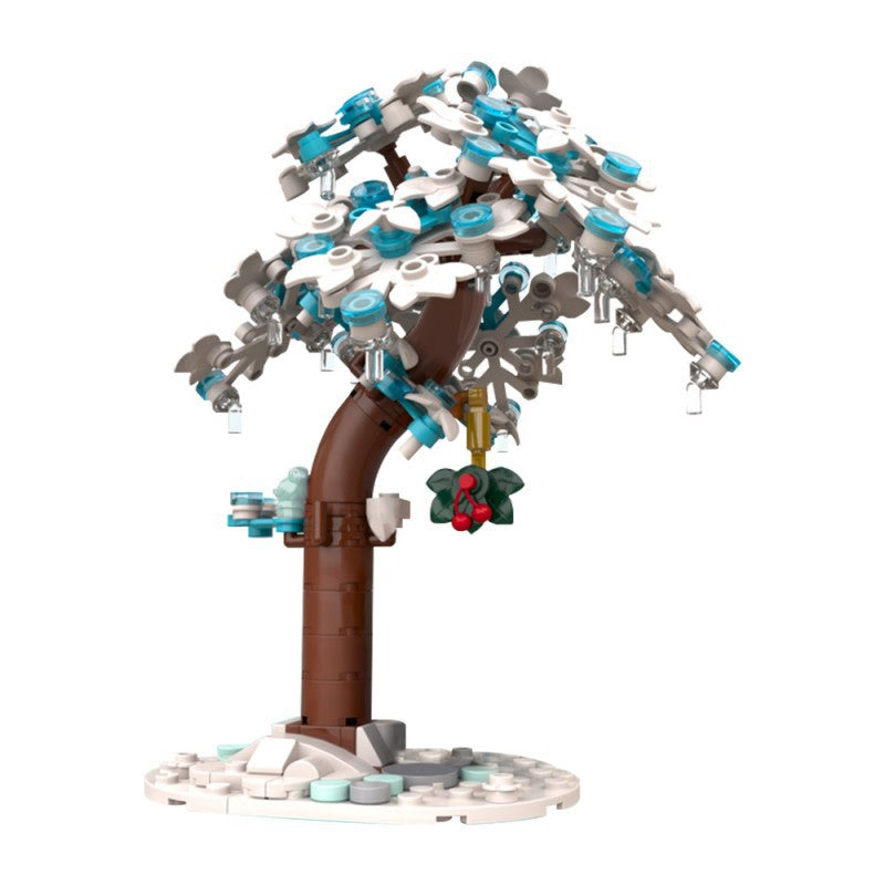 Christmas Frozen Tree Building Kit | Games Advent Calendar | LEGO-Compatible MOC - 1