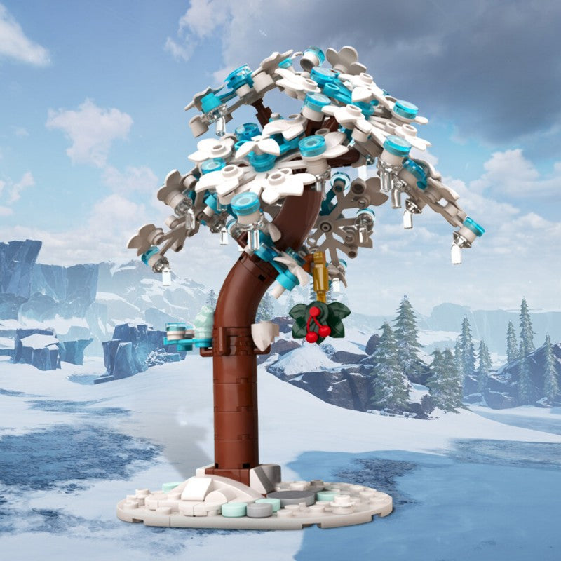 Christmas Frozen Tree Building Kit | Games Advent Calendar | LEGO-Compatible MOC - 2