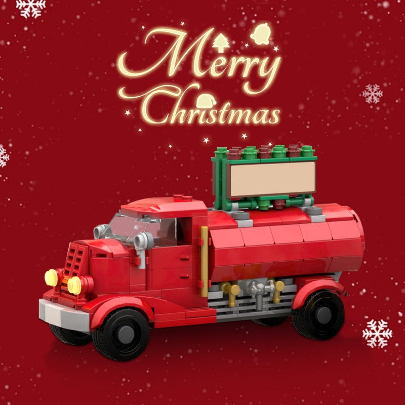 christmas hot cocoa truck building set | moc-204767 - 1
