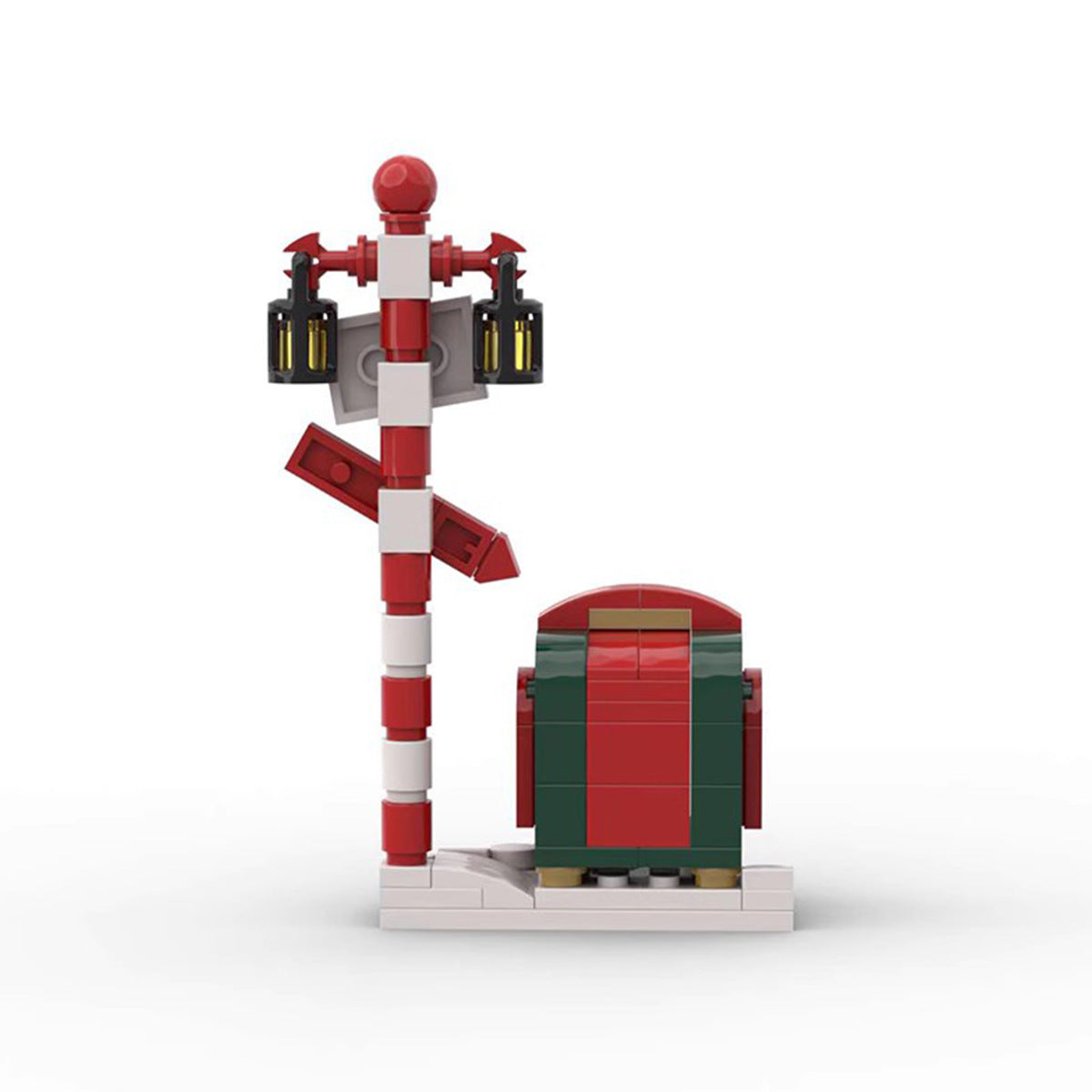 christmas letter box building set | moc-130590 - 2