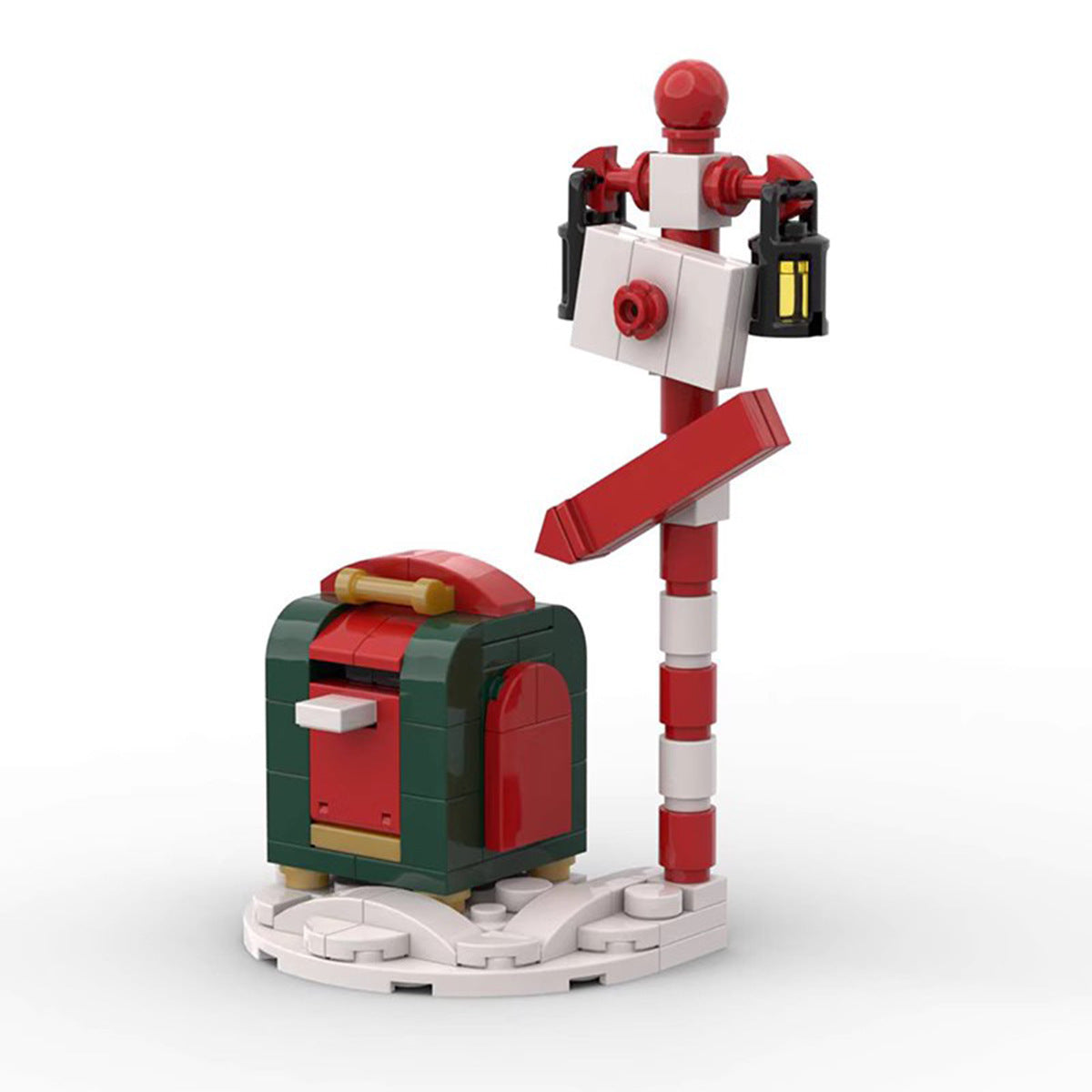 christmas letter box building set | moc-130590 - 3