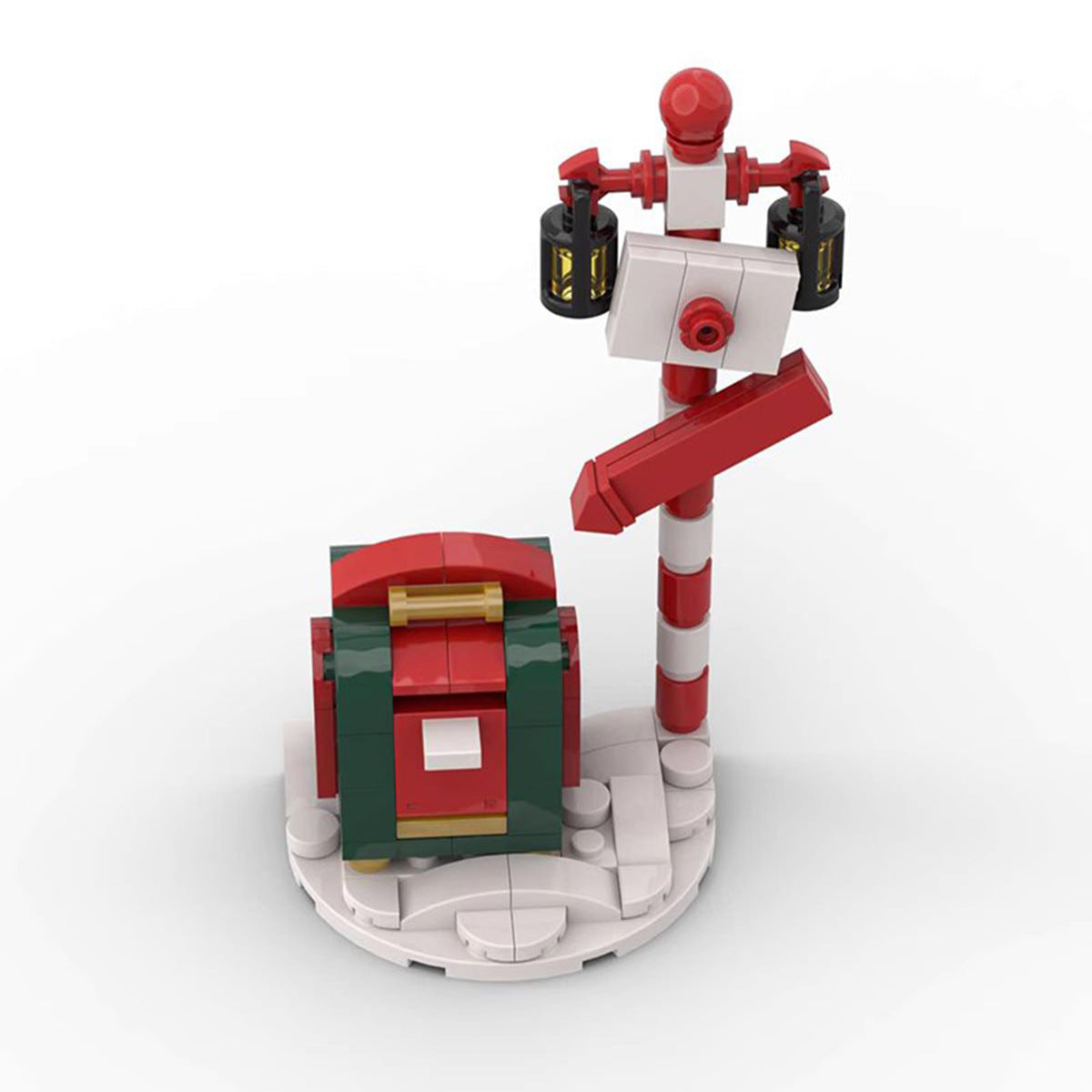 christmas letter box building set | moc-130590 - 4