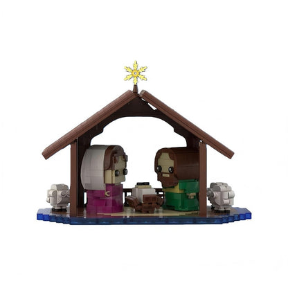 Christmas Nativity Creche Scene Building Kit | LEGO-Compatible MOC - 2