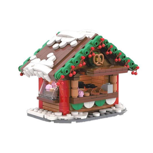 Christmas Snack Stand Building Kit | LEGO-Compatible MOC - 1