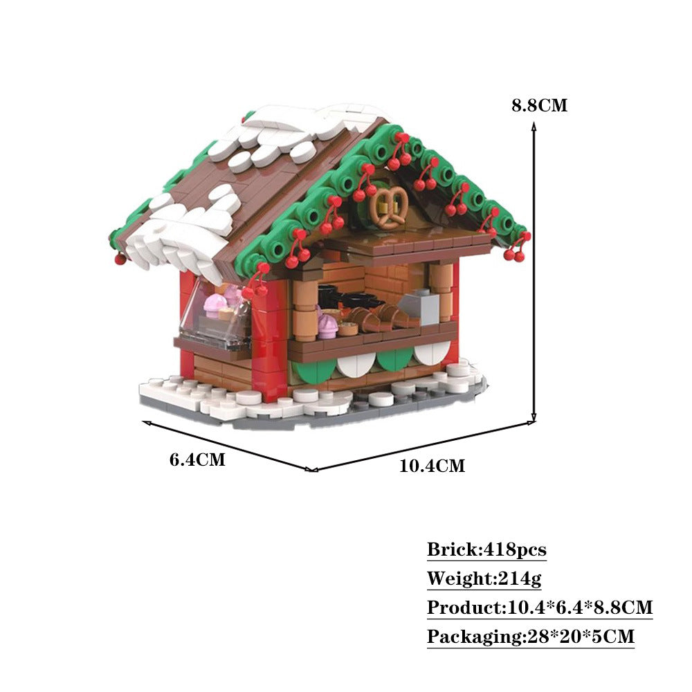 christmas snack stand building set | moc-131415 - 2