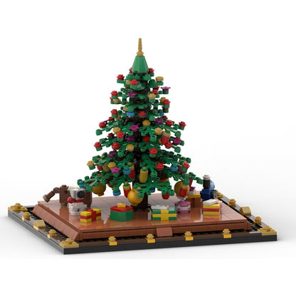 Christmas Tree MOC Building Kit | Holiday Tree Display Model - 10