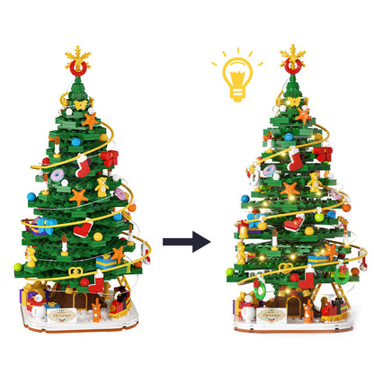 christmas tree moc building kit | lego compatible - 3