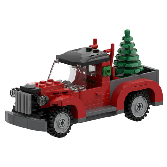 Christmas Tree Truck Building Kit | LEGO-Compatible MOC - 1
