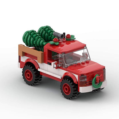 Christmas Truck MOC Building Kit | Festive Holiday Vehicle Model - 2