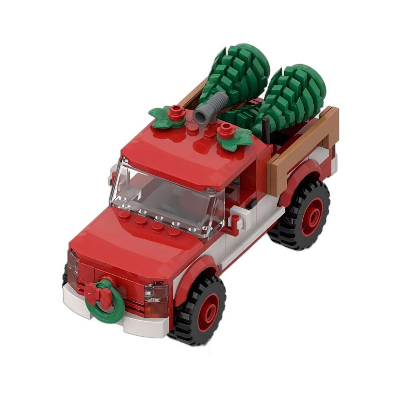 Christmas Truck MOC Building Kit | Festive Holiday Vehicle Model - 5