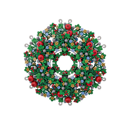Christmas Wreath MOC Building Kit | Holiday Ornament Display - 1