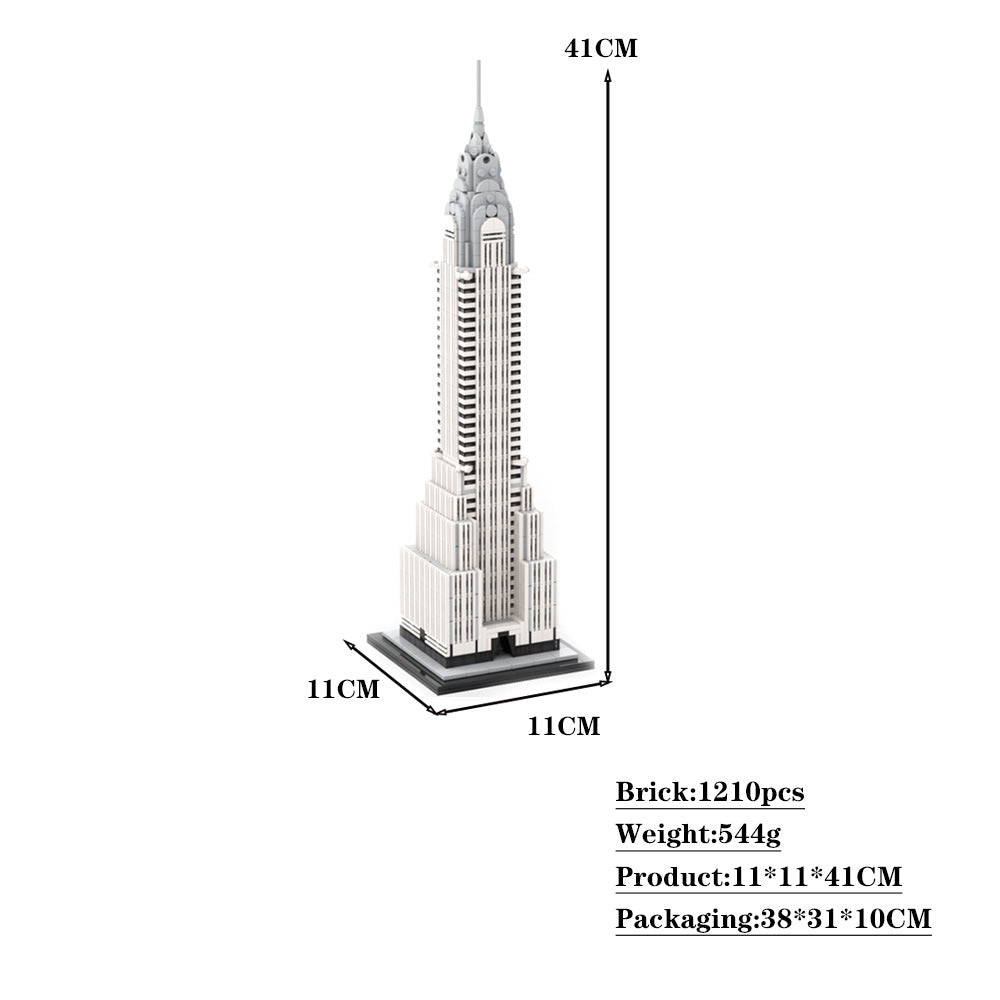 Chrysler Building 1:800 Scale Building Kit | MOC-127022 - 4