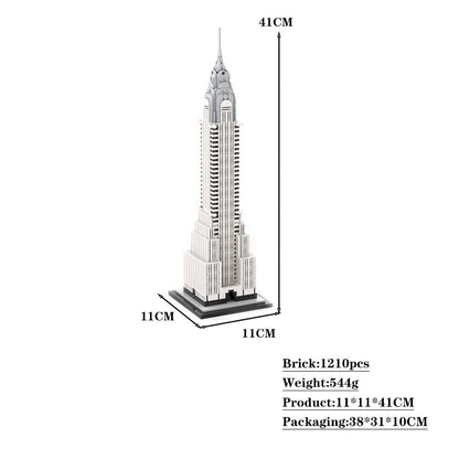 Chrysler Building 1:800 Scale Building Kit | MOC-127022 - 4
