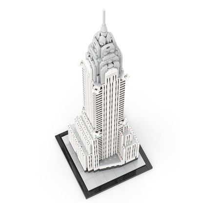 Chrysler Building MOC 1:800 Scale Skyscraper Architecture Building Kit - 2