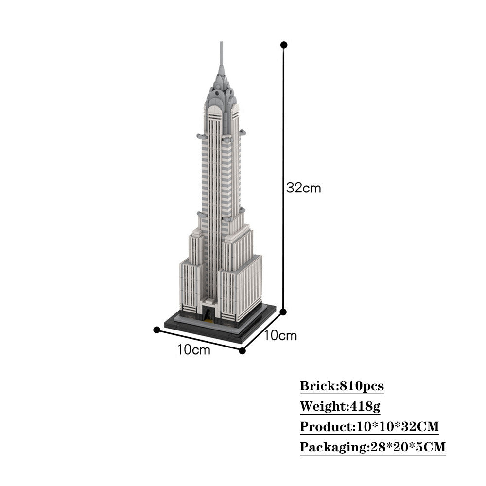 Chrysler Building Skyscraper Building Kit | Compatible MOC - 2
