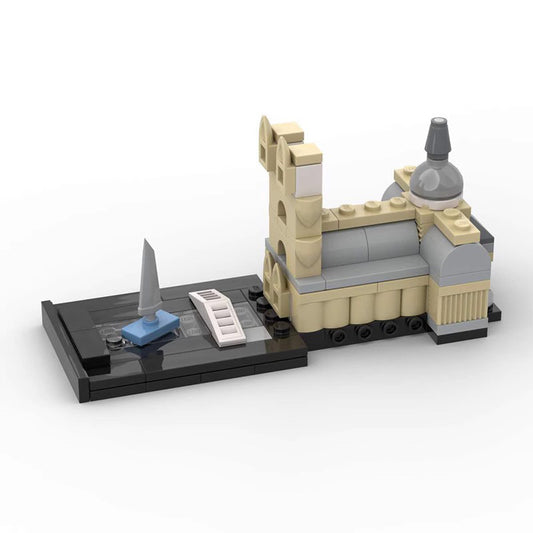 church and bridge building set | moc-39533 - 1