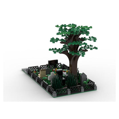 Church Cemetery MOC Building Kit | Gothic Architecture Model - 5