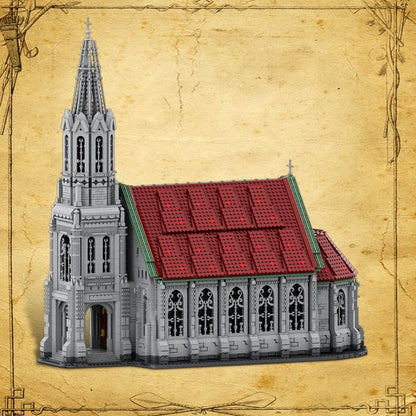 Church MOC Building Kit | Medieval Historic Architecture Model - 2