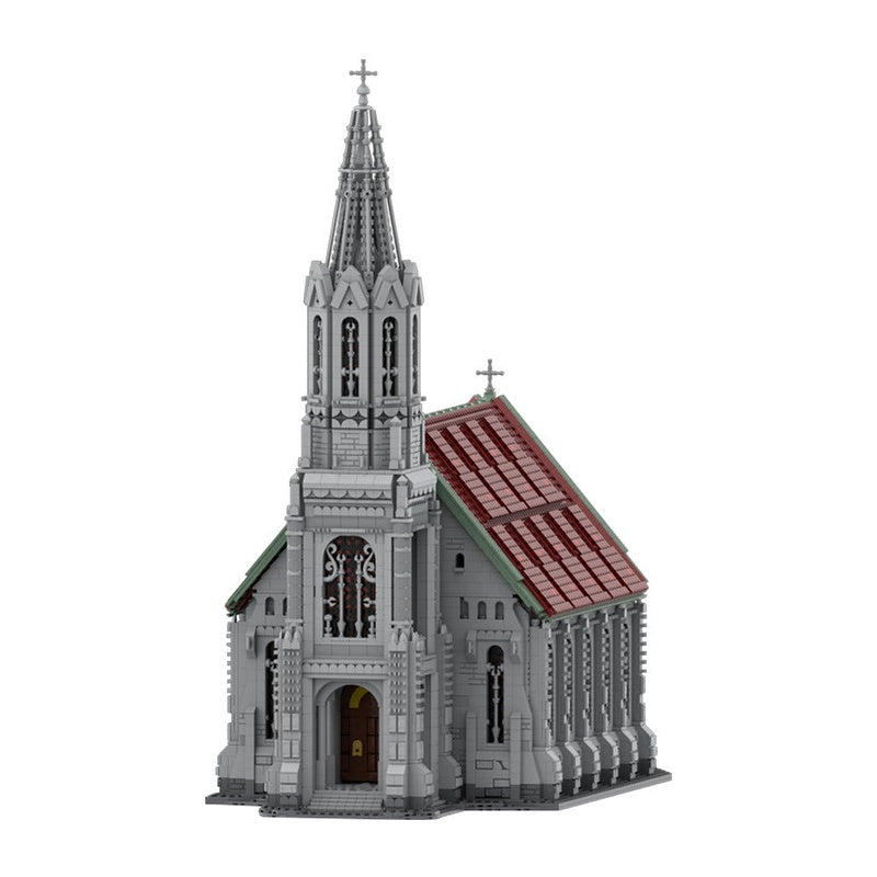 Church MOC Building Kit | Medieval Historic Architecture Model - 3