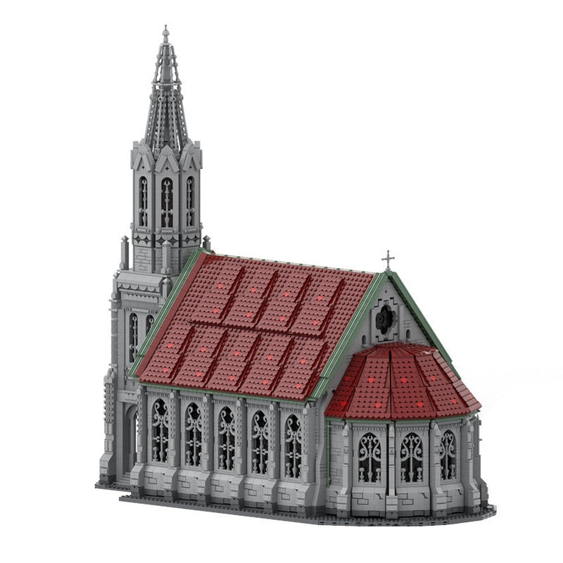 Church MOC Building Kit | Medieval Historic Architecture Model - 4