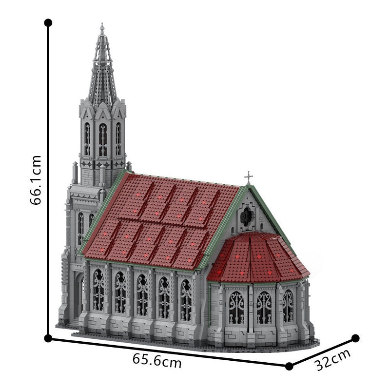 Church MOC Building Kit | Medieval Historic Architecture Model - 5